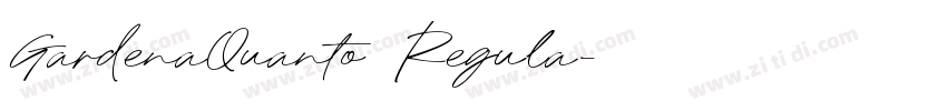 GardenaQuanto Regula字体转换